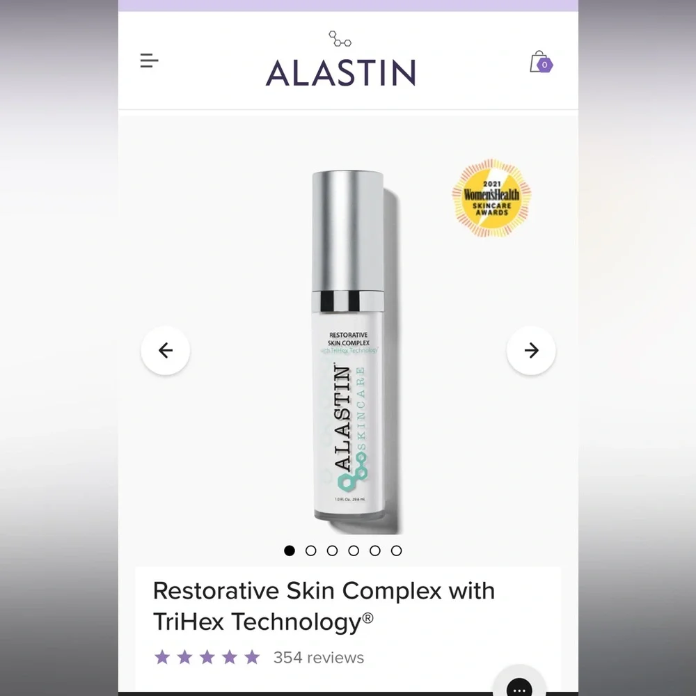 Alastin Restorative Skin Complex TriHex Technology Advanced Wrinkle Treatment